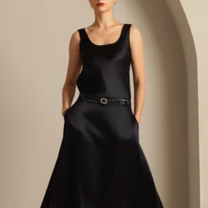 Women's 19Momme Silk Sleeveless U Neck Satin Tank Top - Image 7