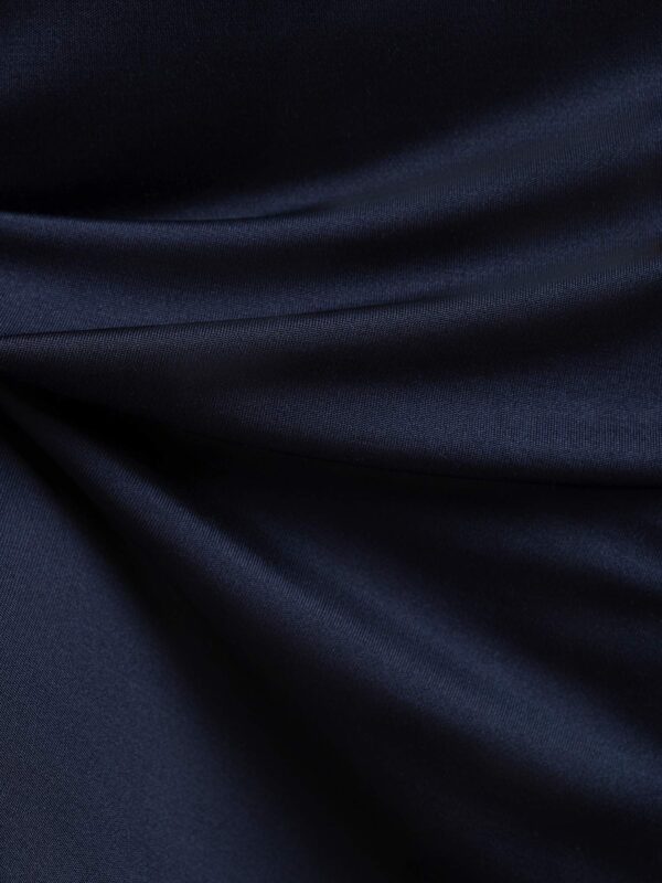 Silk Jersey Short Sleeve Round Neck Short Nightgown