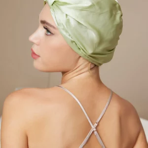 19 Momme 100% mulberry Silk Night Turban Bonnet with elasticized back - Image 7