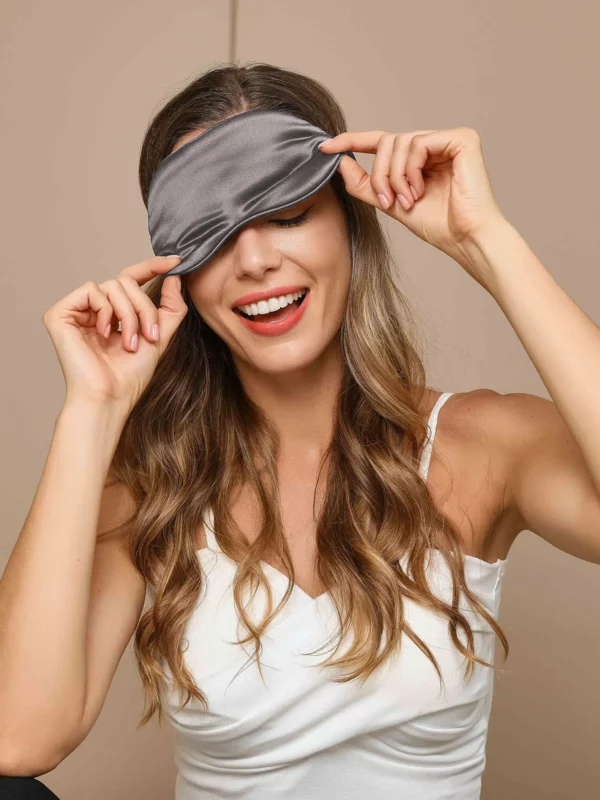 19 Momme Pure Silk Sleep Eye Mask with Elastic Band