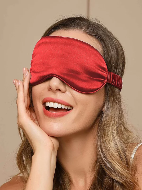 19 Momme Pure Silk Sleep Eye Mask with Elastic Band