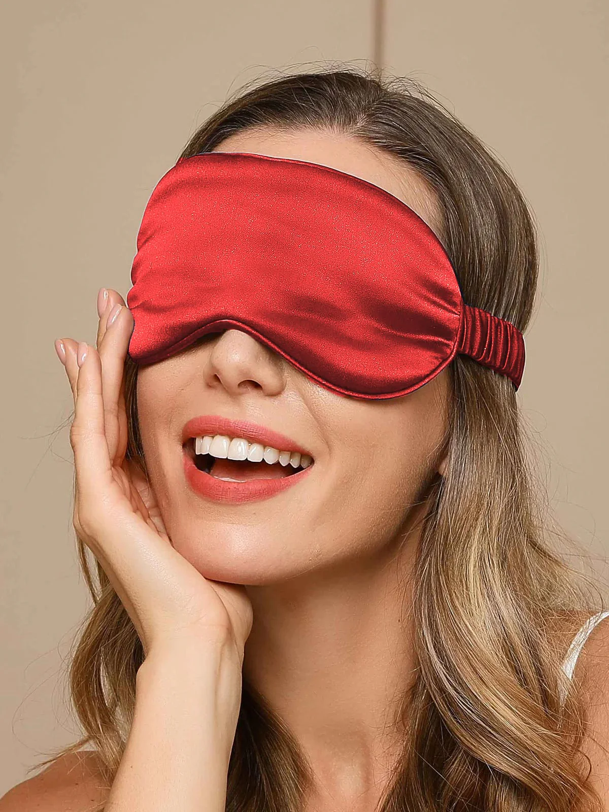 19 Momme Pure Silk Sleep Eye Mask with Elastic Band - Image 6