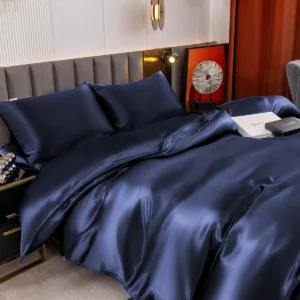 25Momme 4Pcs 100% mulberry Silk bedding Set Duvet Cover+Fitted Sheet+2x Pillowcases - Image 14