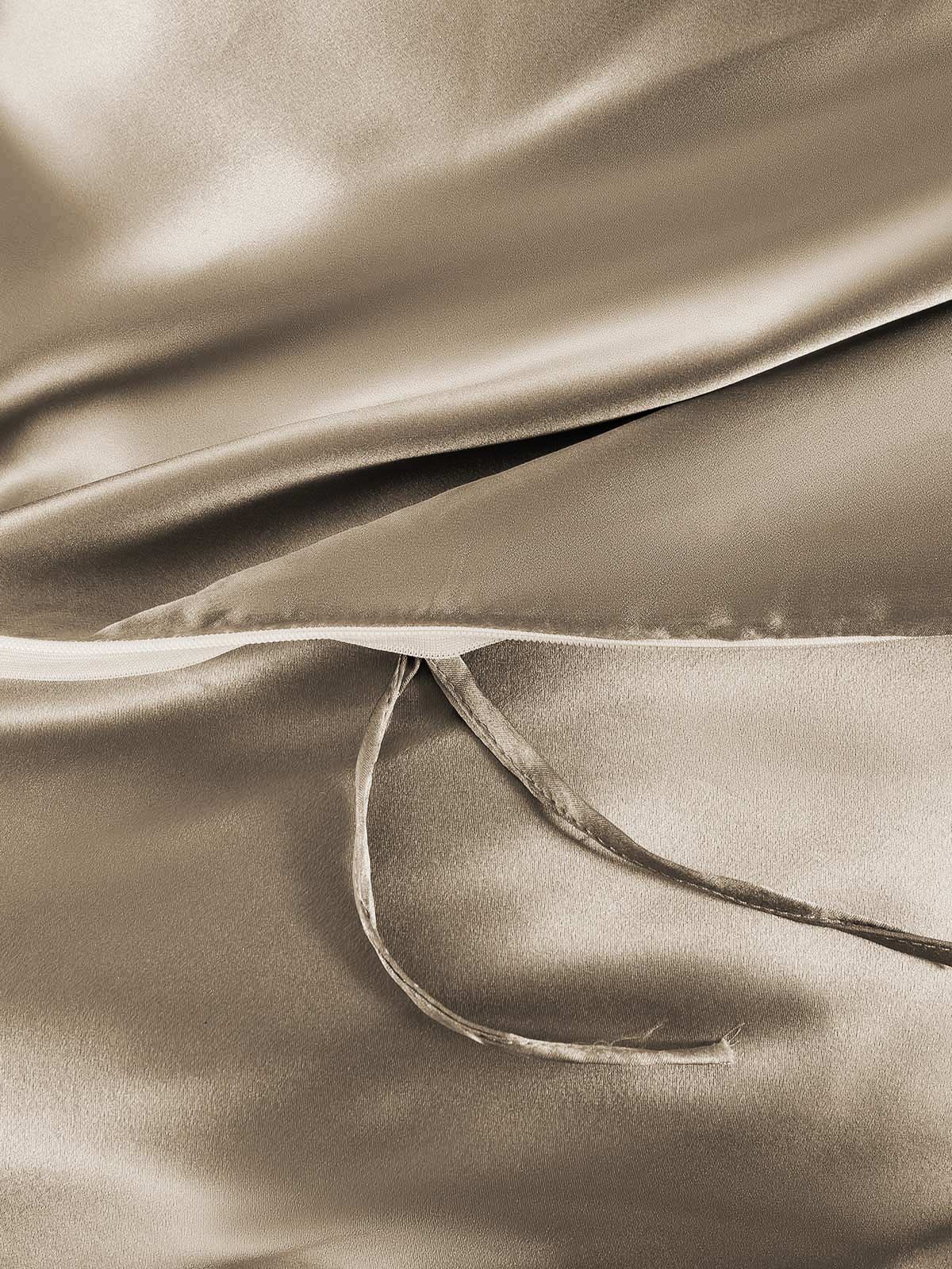 25Momme 4Pcs 100% mulberry Silk bedding Set Duvet Cover+Fitted Sheet+2x Pillowcases - Image 6