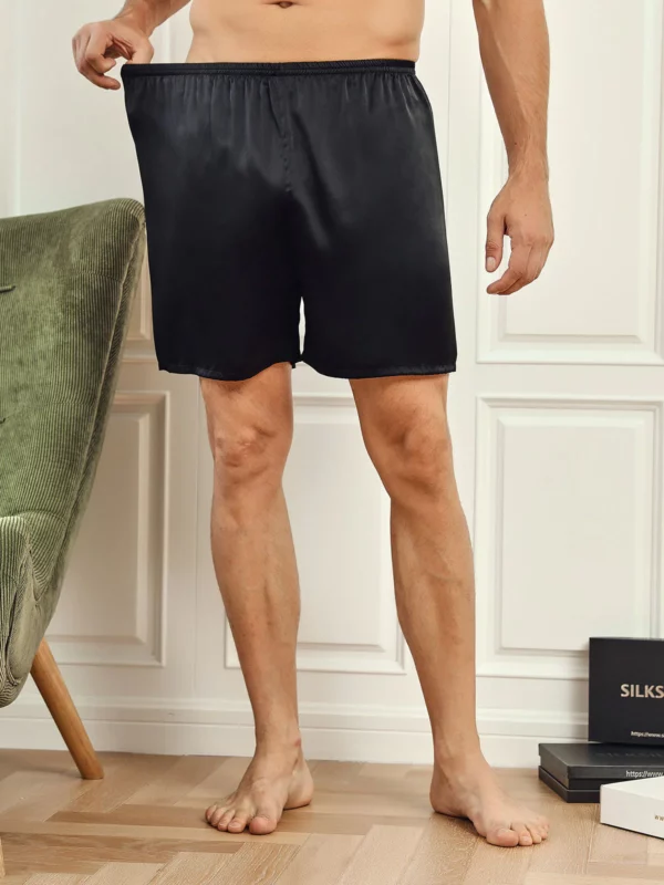 100% mulberry Silk men's Lounge Shorts